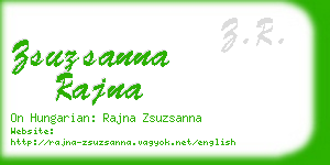 zsuzsanna rajna business card